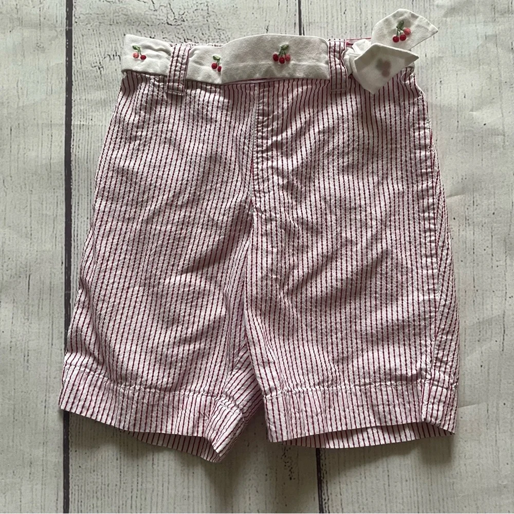 Gymboree Red Striped Sweet Cherries Shorts Size 3-6 months